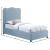 Felix Linen Fabric Twin Size Bed