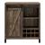 Arlington Wood Veneer Bar Cabinet with Sliding Door
