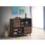 Ezekiel Wood Veneer Wine Cabinet with 2 Sliding Doors