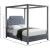 Rowan Velvet King Size Bed