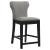 Rolando Fabric Solid Back Counter Stool with Nailhead Trim