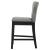 Rolando Fabric Solid Back Counter Stool with Nailhead Trim
