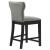 Rolando Fabric Solid Back Counter Stool with Nailhead Trim