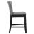 Rolando Fabric Solid Back Counter Stool with Nailhead Trim