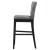 Rolando Fabric Solid Back Bar Stool with Nailhead Trim
