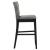Rolando Fabric Solid Back Bar Stool with Nailhead Trim