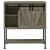 Claremont Wood Veneer Sliding Door Bar Cabinet with Lower Shelf