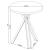 Edgerton Round Wood Veneer Top Bar Table