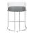 Thermosolis Acrylic Back Counter Stool with Chrome Base 