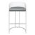 Thermosolis Acrylic Back Bar Stool with Chrome Base 