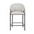 Chadwick Sloped Arm Fabric Counter Stool with Metal Base