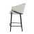 Chadwick Sloped Arm Fabric Counter Stool with Metal Base