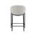 Chadwick Sloped Arm Fabric Counter Stool with Metal Base