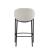 Chadwick Sloped Arm Fabric Bar Stool with Metal Base