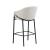 Chadwick Sloped Arm Fabric Bar Stool with Metal Base
