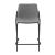 Earnest Solid Back Leatherette Counter Stool with Metal Base