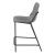 Earnest Solid Back Leatherette Counter Stool with Metal Base