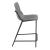 Earnest Solid Back Leatherette Counter Stool with Metal Base