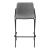 Earnest Solid Back Leatherette Bar Stool with Metal Base