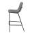 Earnest Solid Back Leatherette Bar Stool with Metal Base