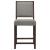 Bedford Fabric Open Back Counter Stool with Footrest