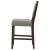 Bedford Fabric Open Back Counter Stool with Footrest
