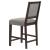 Bedford Fabric Open Back Counter Stool with Footrest