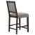 Bedford Fabric Open Back Counter Stool with Footrest