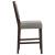 Bedford Fabric Open Back Counter Stool with Footrest