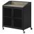 Arlette Wood Veneer Wine Cabinet with Wire Mesh Doors
