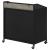 Arlette Wood Veneer Wine Cabinet with Wire Mesh Doors