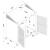 Arlette Wood Veneer Wine Cabinet with Wire Mesh Doors
