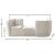 Hilton Boucle Fabric Chaise Lounge