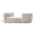 Hilton Boucle Fabric Chaise Lounge
