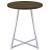 Burkhart Wood Veneer Round Top Bar Table with Sled Base