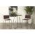 Burkhart Wood Veneer Round Top Bar Table with Sled Base