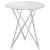 Bexter Faux Marble Round Top Bar Table