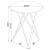 Bexter Faux Marble Round Top Bar Table
