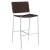 Adelaide Leatherette Bar Height Stool with Open Back