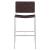 Adelaide Leatherette Bar Height Stool with Open Back