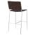 Adelaide Leatherette Bar Height Stool with Open Back