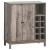 Cheyenne 2-door Wood Veneer Wine Cabinet with Stemware Rack