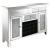 Melinda Mirrored 2-Door Wine Cabinet with Lighting