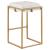 Nadia Square Padded Velvet Seat Backless Counter Stool with Metal Base