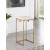 Nadia Square Padded Velvet Seat Backless Bar Stool with Metal Base