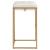 Nadia Square Padded Velvet Seat Backless Bar Stool with Metal Base
