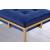 Nadia Square Padded Velvet Seat Backless Bar Stool with Metal Base