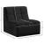 Relax Velvet Modular Armless Chair