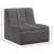 Relax Velvet Modular Armless Chair