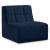 Relax Velvet Modular Armless Chair